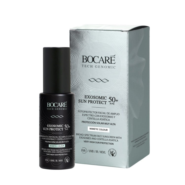 EXOSOMIC SUN PROTECT MIMETIC COLOUR 50+FPS Fotoprotector facial de amplio espectro