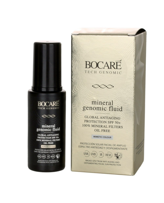 MINERAL GENOMIC FLUID MIMETIC COLOUR Global antiaging protection SPF50+