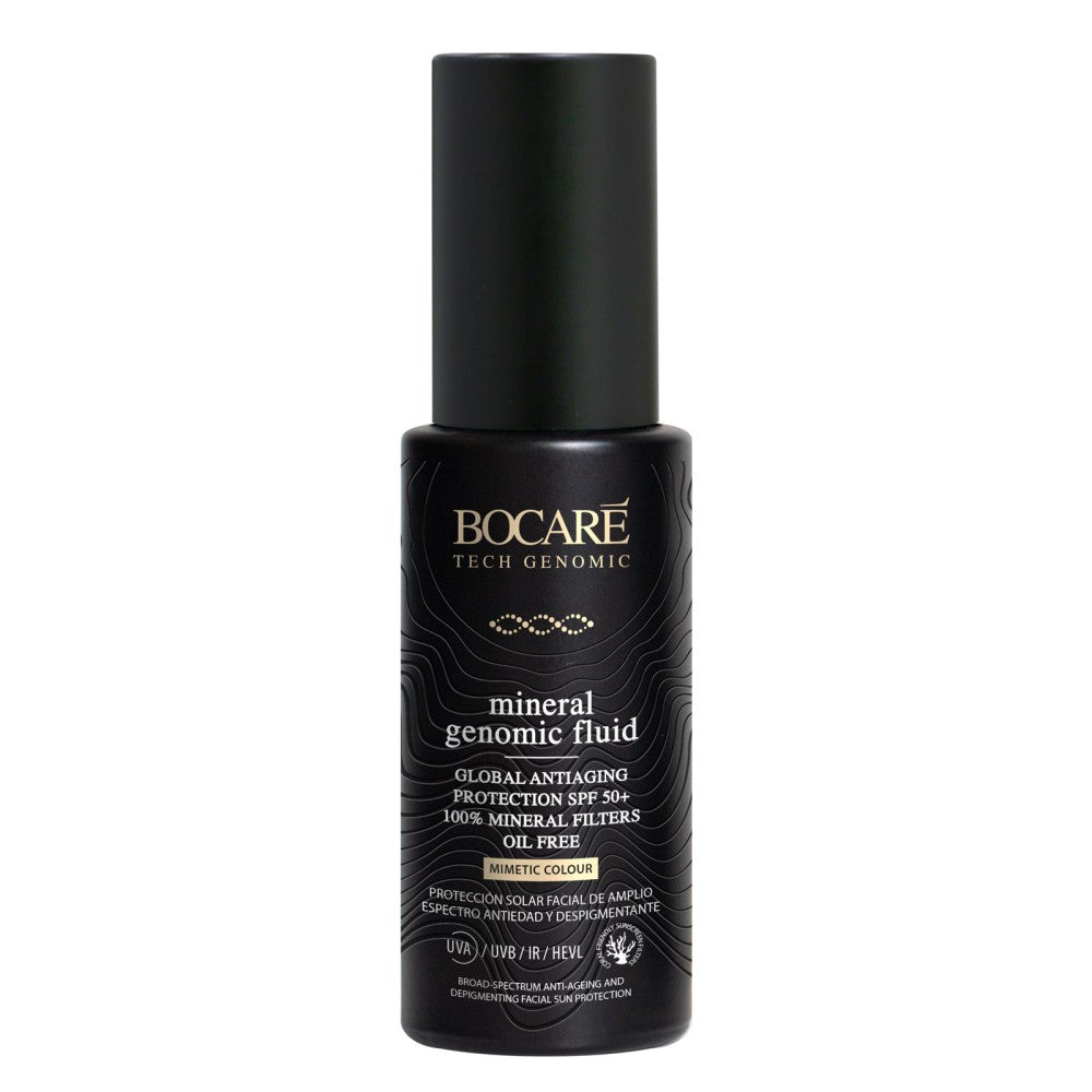 MINERAL GENOMIC FLUID MIMETIC COLOUR Global antiaging protection SPF50+